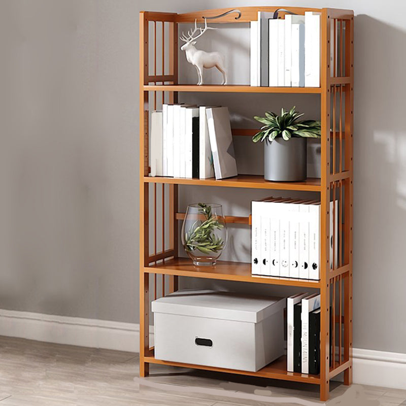 Estante de bambú vertical moderno Etagere Espresso estantería para dormitorio
