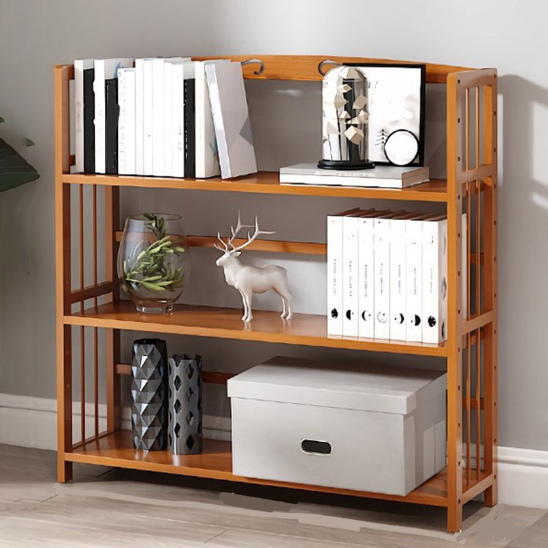 Estante de bambú vertical moderno Etagere Espresso estantería para dormitorio