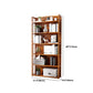 Estante de bambú vertical moderno Etagere Espresso estantería para dormitorio