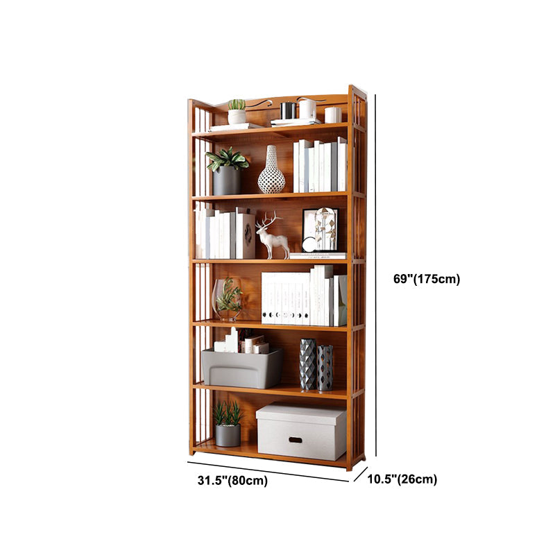 Estante de bambú vertical moderno Etagere Espresso estantería para dormitorio