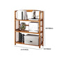 Estante de bambú vertical moderno Etagere Espresso estantería para dormitorio