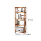 Estante de bambú vertical moderno Etagere Espresso estantería para dormitorio