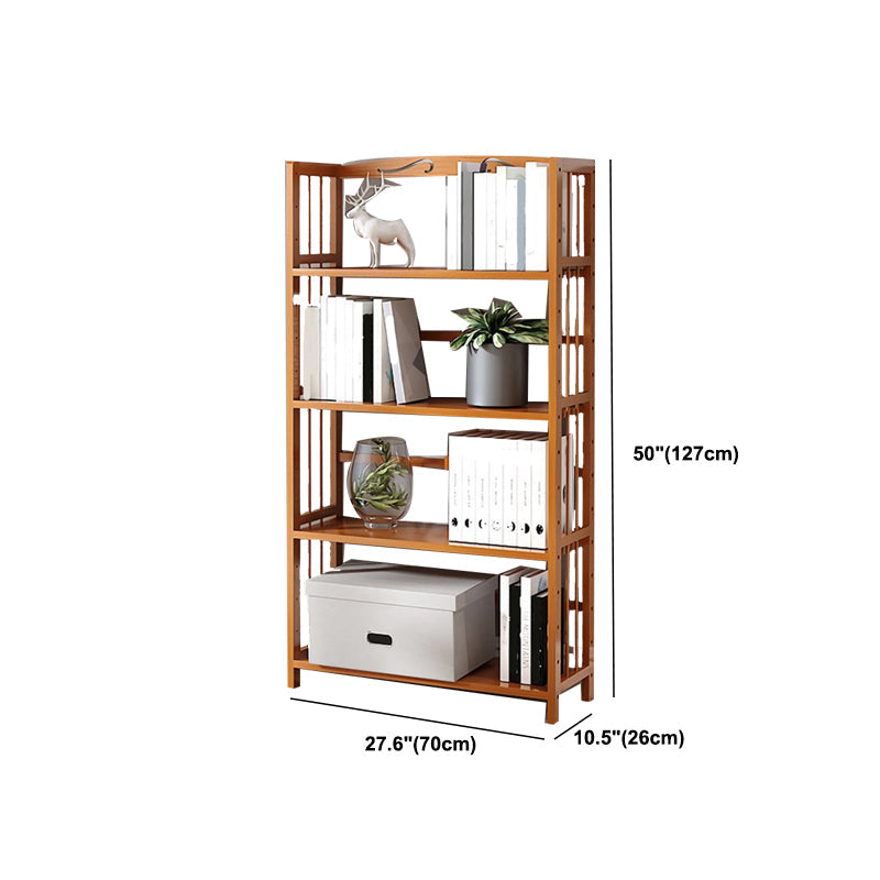 Estante de bambú vertical moderno Etagere Espresso estantería para dormitorio