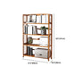 Estante de bambú vertical moderno Etagere Espresso estantería para dormitorio