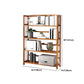 Estante de bambú vertical moderno Etagere Espresso estantería para dormitorio