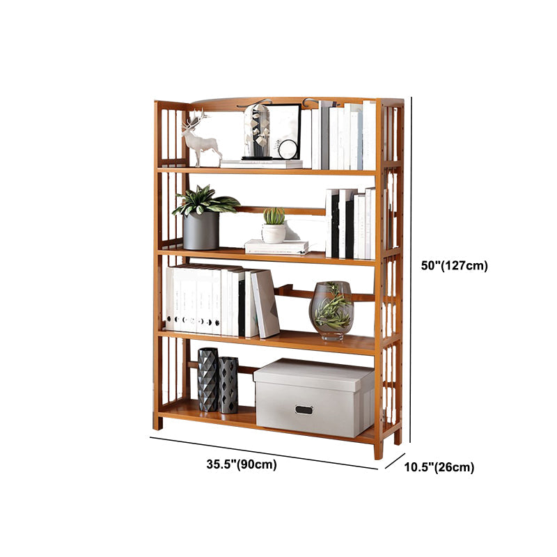 Estante de bambú vertical moderno Etagere Espresso estantería para dormitorio