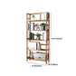 Estante de bambú vertical moderno Etagere Espresso estantería para dormitorio