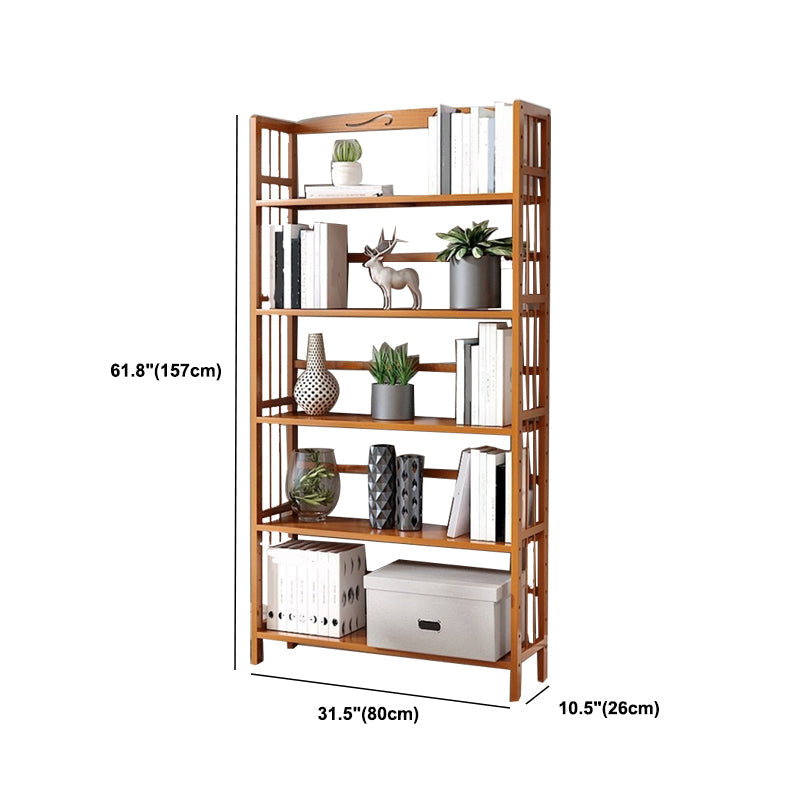 Estante de bambú vertical moderno Etagere Espresso estantería para dormitorio