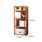 Estante de bambú vertical moderno Etagere Espresso estantería para dormitorio
