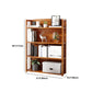 Estante de bambú vertical moderno Etagere Espresso estantería para dormitorio