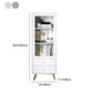 Modern Wooden Bookcase Standard Closed Back White/Champagne Bookshelf for Home Office