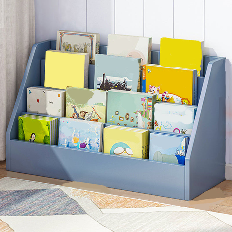 Wood Engineered Wood Bookcase Closed Back 11.8" Wide Modern Bookshelf for Office