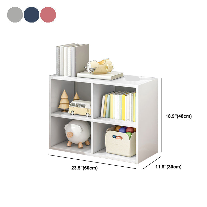 Wood Engineered Wood Bookcase Closed Back 11.8" Wide Modern Bookshelf for Office