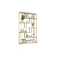 11.8" W X 78.7" H Glam Bookcase Metal Vertical Book Shelf for Bedroom