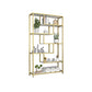 11.8" W X 78.7" H Glam Bookcase Metal Vertical Book Shelf for Bedroom