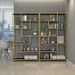 11.8" W X 78.7" H Glam Bookcase Metal Vertical Book Shelf for Bedroom