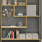 11.8" W X 78.7" H Glam Bookcase Metal Vertical Book Shelf for Bedroom