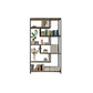 11.8" W X 78.7" H Glam Bookcase Metal Vertical Book Shelf for Bedroom