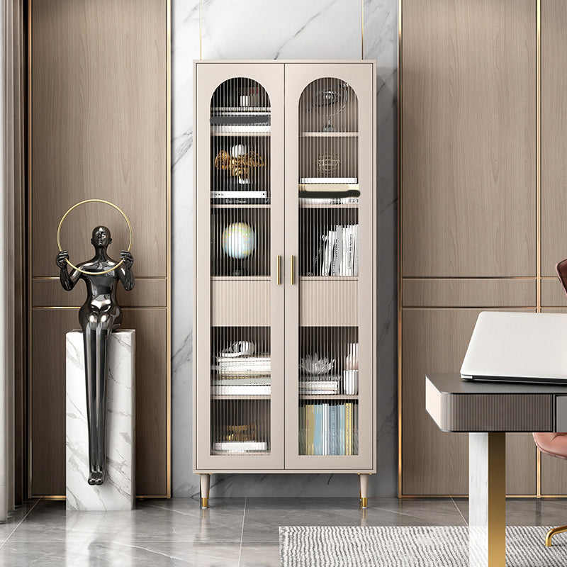 Glam metal boekenkast standaard gesloten back -boekenplank voor thuiskantoor