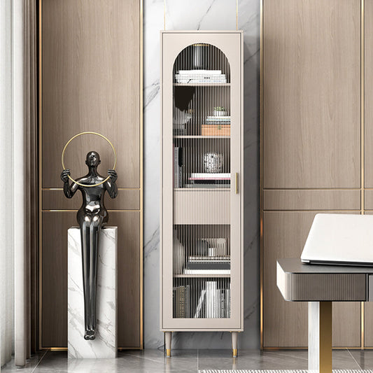 Glam Metal Bookcase Standard Closed Back Bookshelf for Home Office