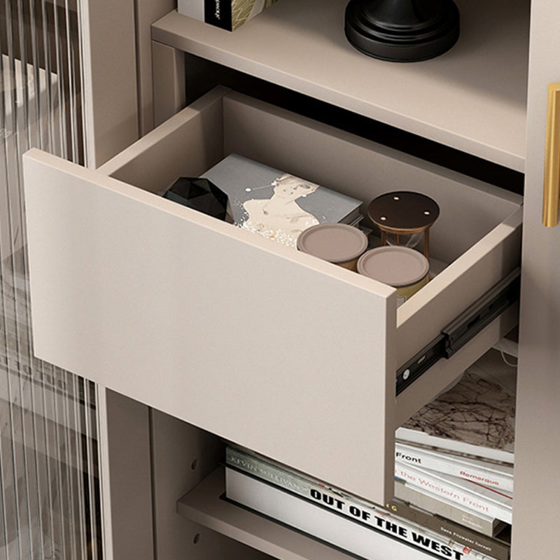 Glam metal boekenkast standaard gesloten back -boekenplank voor thuiskantoor