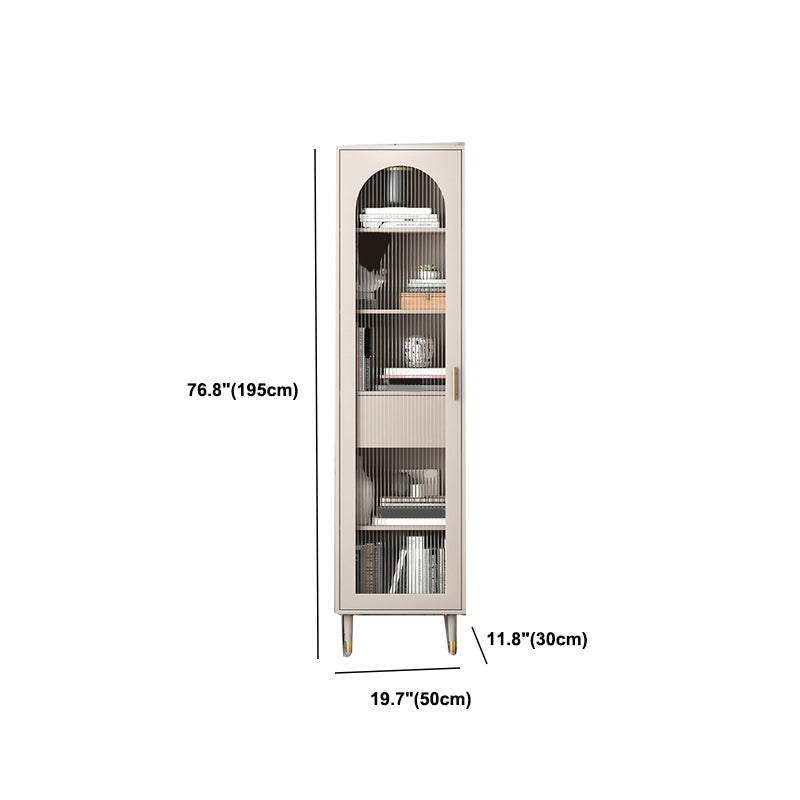 Glam metal boekenkast standaard gesloten back -boekenplank voor thuiskantoor
