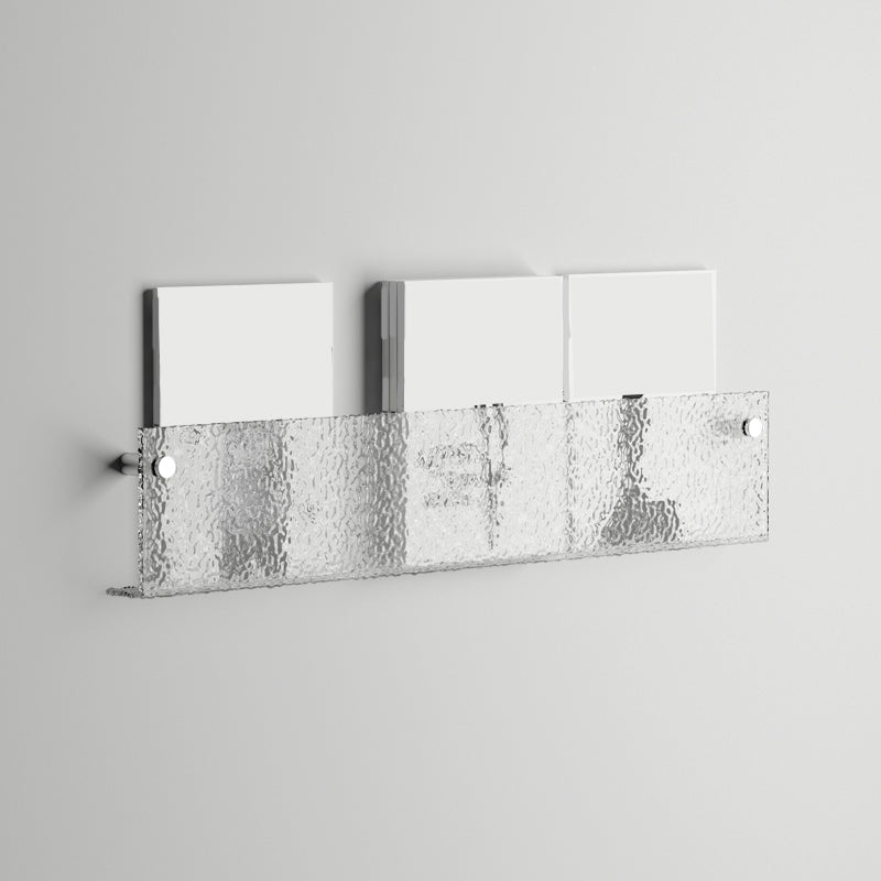 Floating Clear Plastic/Acrylic Bookcase Urban Wall Mounted Shelf 31.5"L x 1.8"W x 5.5"H Clearhalo 'Bookcases' 'furn' 'furn_bookcases' 'Furniture' 'Office Furniture' 5972722