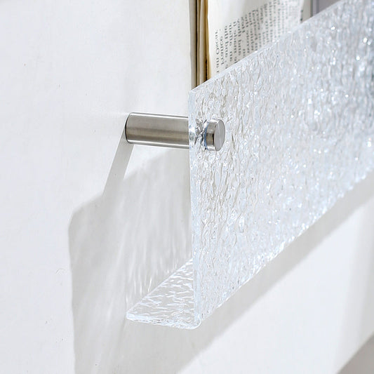 Floating Clear Plastic/Acrylic Bookcase Urban Wall Mounted Shelf Clearhalo 'Bookcases' 'furn' 'furn_bookcases' 'Furniture' 'Office Furniture' 5972729