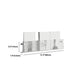 Floating Clear Plastic/Acrylic Bookcase Urban Wall Mounted Shelf Clearhalo 'Bookcases' 'furn' 'furn_bookcases' 'Furniture' 'Office Furniture' 5972735