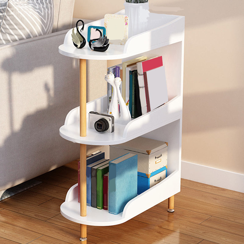 Estantería de estantería contemporánea de madera de ingeniería Estándar estandarias abiertas