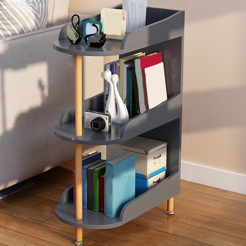 Estantería de estantería contemporánea de madera de ingeniería Estándar estandarias abiertas