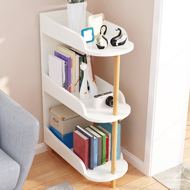 Estantería de estantería contemporánea de madera de ingeniería Estándar estandarias abiertas