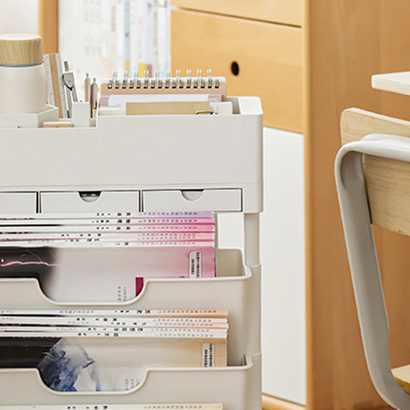 Contemporary Plastic/Acrylic Book Shelf Closed Back Bookcase Clearhalo 'Bookcases' 'furn' 'furn_bookcases' 'Furniture' 'Office Furniture' 5972804