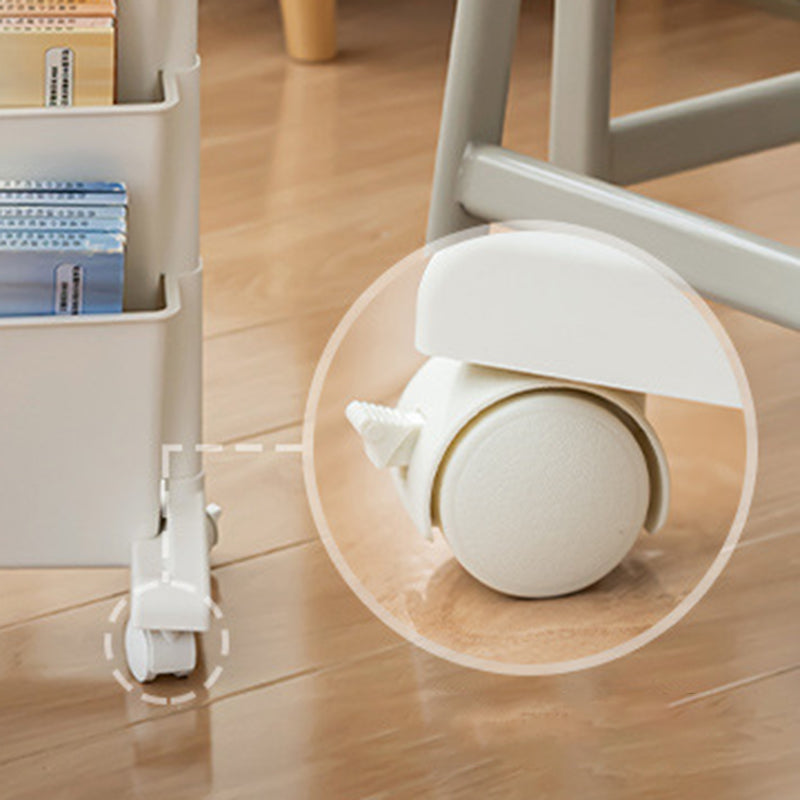 Contemporary Plastic/Acrylic Book Shelf Closed Back Bookcase Clearhalo 'Bookcases' 'furn' 'furn_bookcases' 'Furniture' 'Office Furniture' 5972806