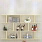 Wall Unit Open Bookcase Modern Engineered Wood Shelf Bookcase for Home
