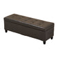 15.7"W Mid-Century Modern Bench Cushioned Tufted Seating Bench Dark Gray Clearhalo 'Benches' 'Chairs & Seating' 'furn' 'furn_benches' 'Furniture' 'Living Room Furniture' 5972911