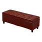 15.7"W Mid-Century Modern Bench Cushioned Tufted Seating Bench Burgundy Clearhalo 'Benches' 'Chairs & Seating' 'furn' 'furn_benches' 'Furniture' 'Living Room Furniture' 5972924