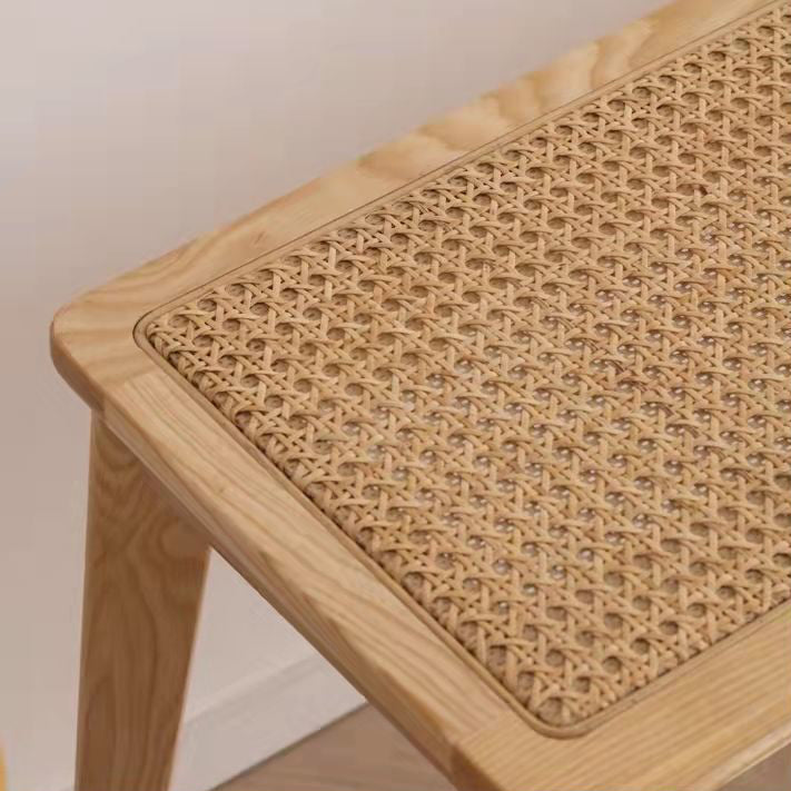 11.8 Inch Wide Tropical Bench Solid Wood Seating Bench with Legs Clearhalo 'Benches' 'Chairs & Seating' 'furn' 'furn_benches' 'Furniture' 'Living Room Furniture' 5972961