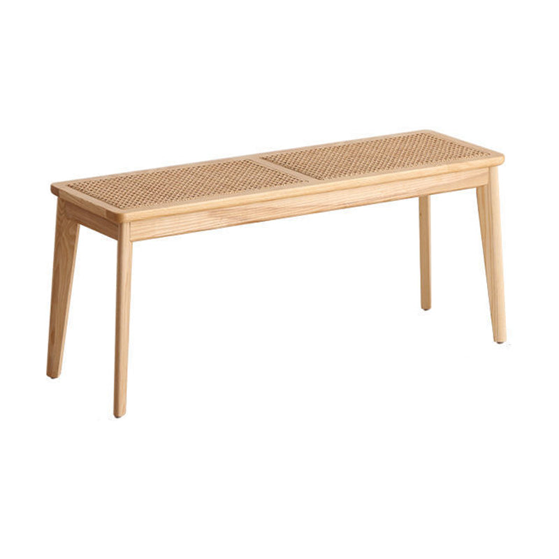 11.8 Inch Wide Tropical Bench Solid Wood Seating Bench with Legs Clearhalo 'Benches' 'Chairs & Seating' 'furn' 'furn_benches' 'Furniture' 'Living Room Furniture' 5972964