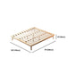 84.65 inch Wide Contemporary Bed Rubberwood Platform Bed Frame