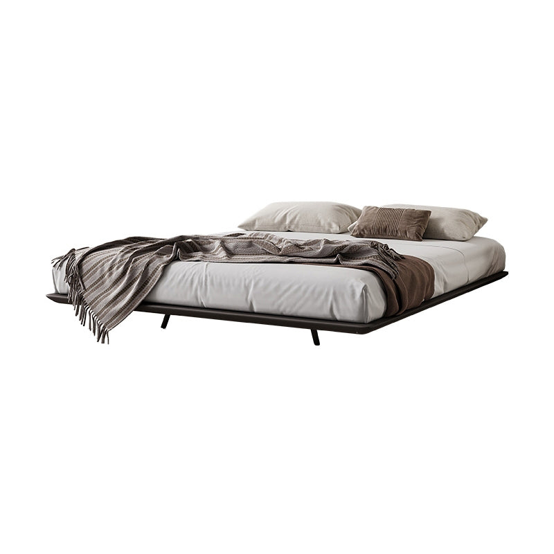 84.65 inch Wide Contemporary Platform Bed Frame Solid Wood Bed