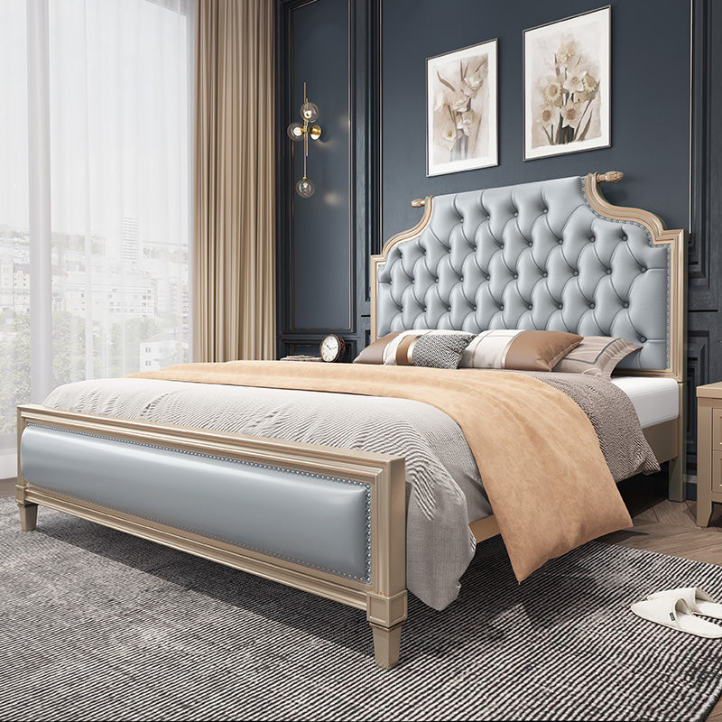 Modern Storage Bed Button-tufted Bed Frame with Headboard for Bedroom