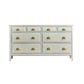 Contemporary Accent Chest with Drawers and Straight Legs in Oak