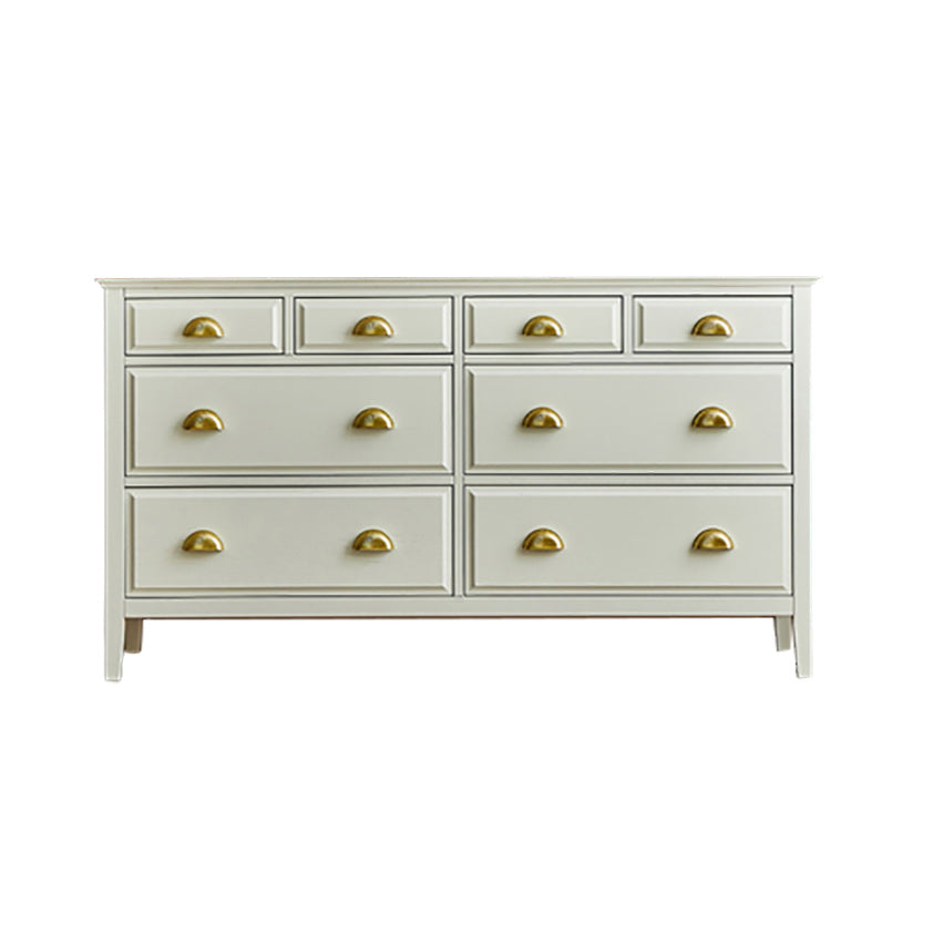 Contemporary Accent Chest with Drawers and Straight Legs in Oak