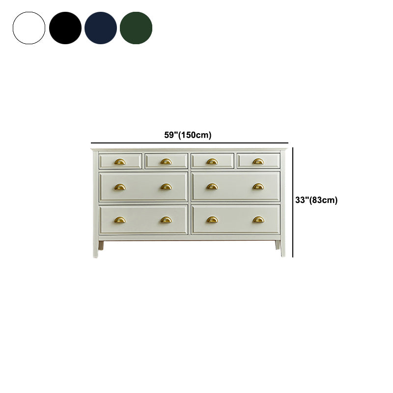 Contemporary Accent Chest with Drawers and Straight Legs in Oak