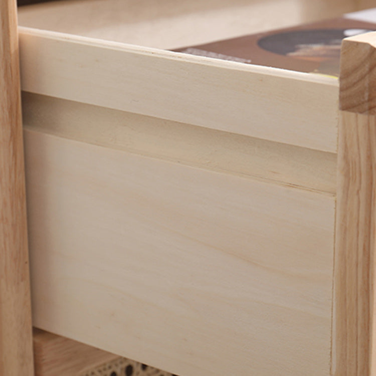 Hedendaagse opbergkast met laden en massieve houten benen