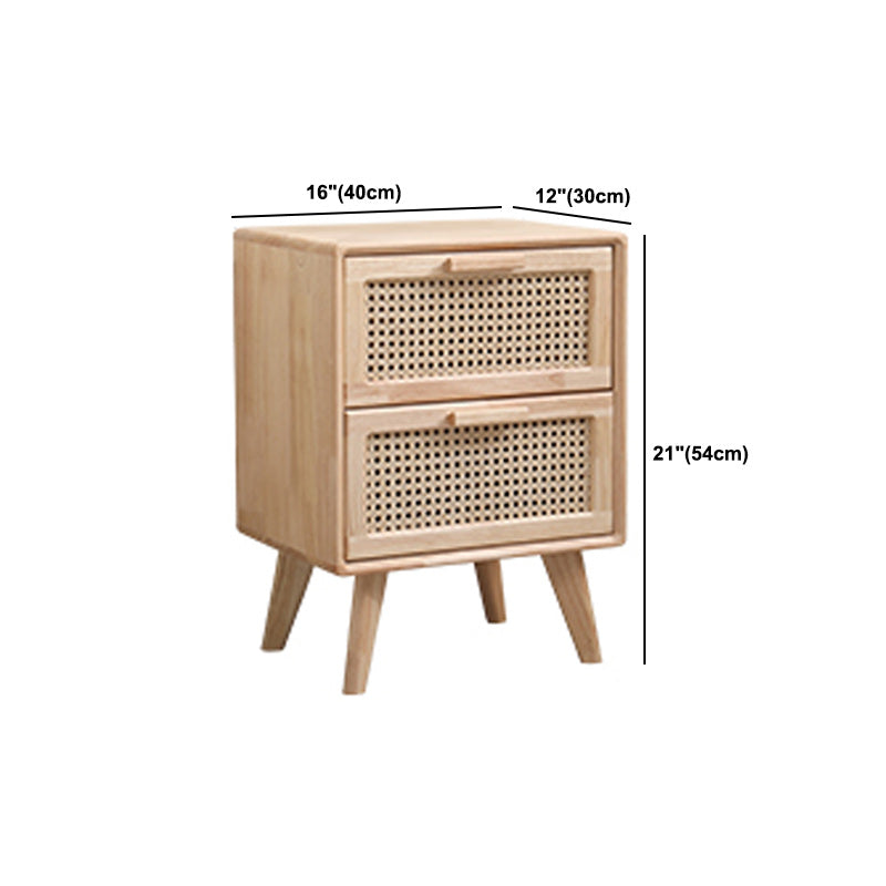 Hedendaagse opbergkast met laden en massieve houten benen