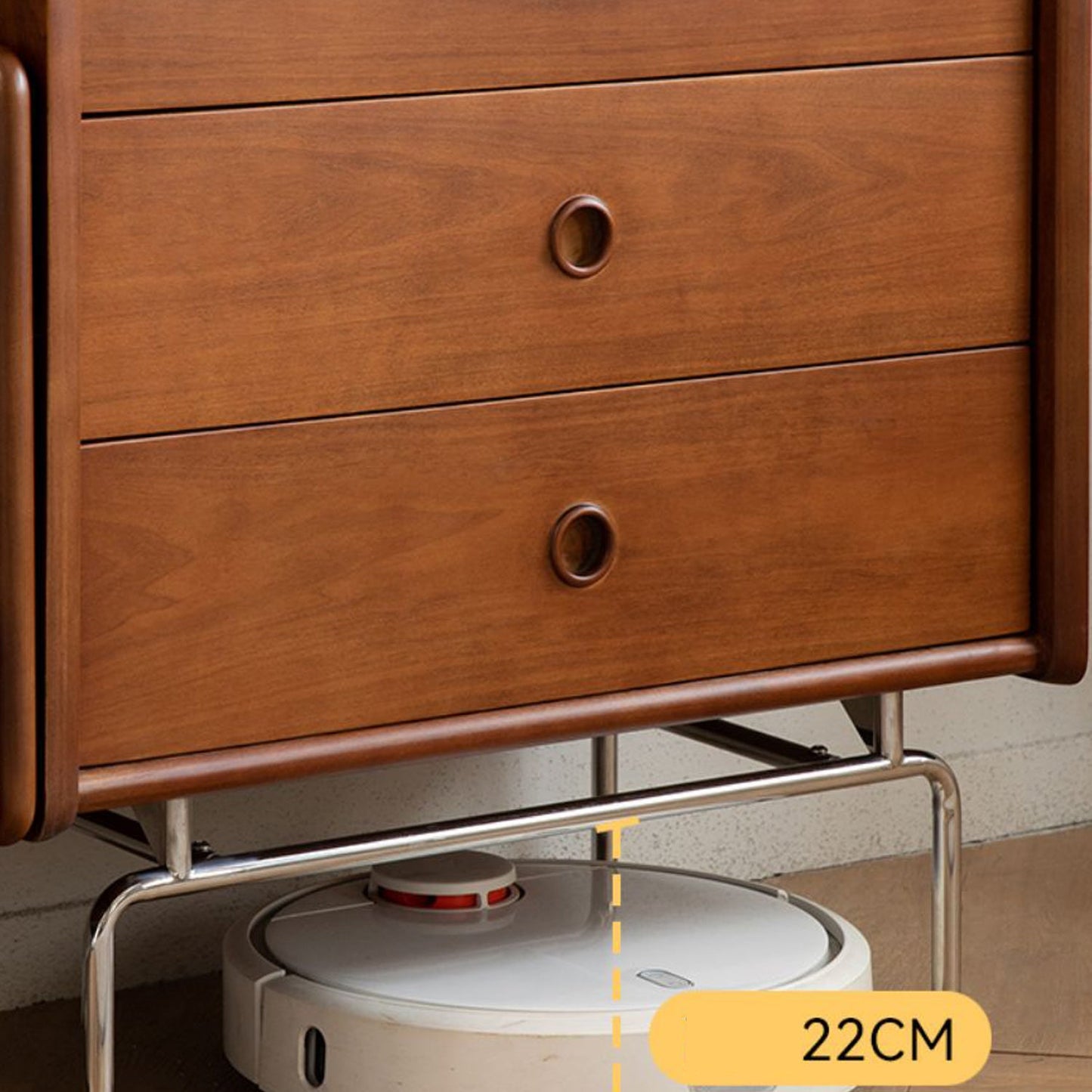 Coffre d'accent carré de poitrine moderne et contemporain en finition antique