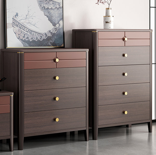 Square Straight Legs Accent Chest Mid-Century Modern Chest with Drawer