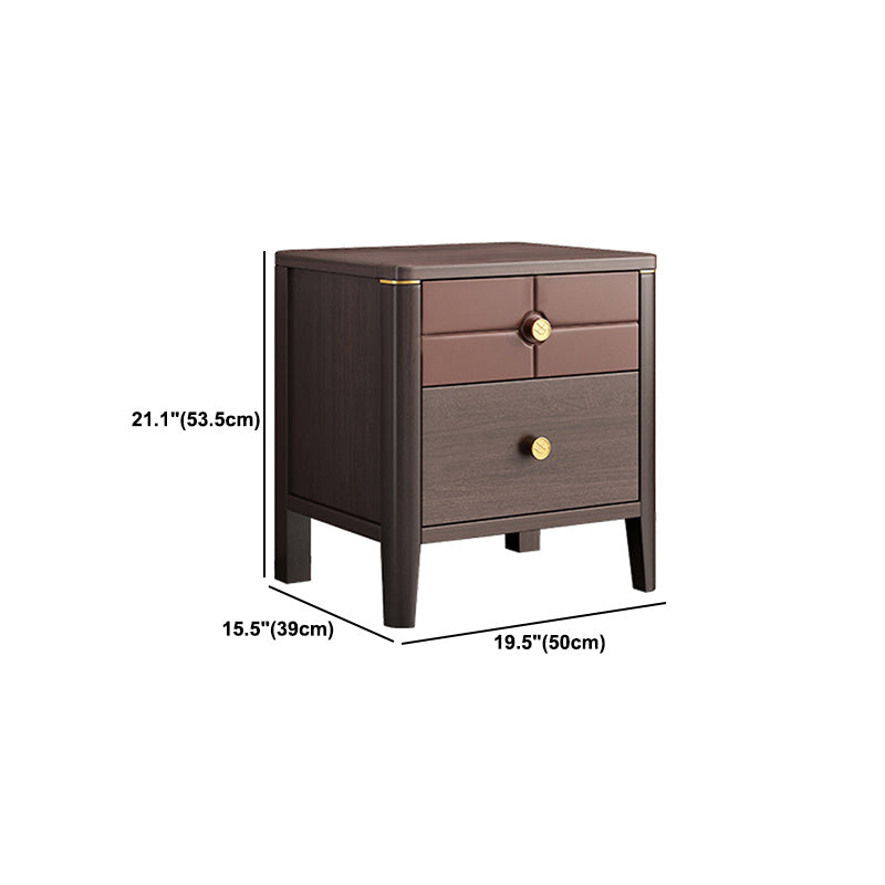 Square Straight Legs Accent Chest Mid-Century Modern Chest with Drawer